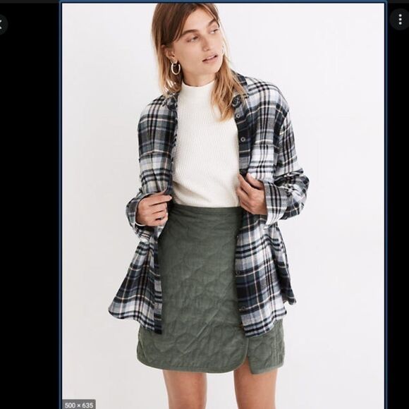 Madewell Flannel Sunday Shirt in Cronston Plaid Sz XS button down - Picture 3 of 11